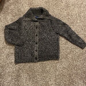 Karen Scott Black and White Knit Sweater